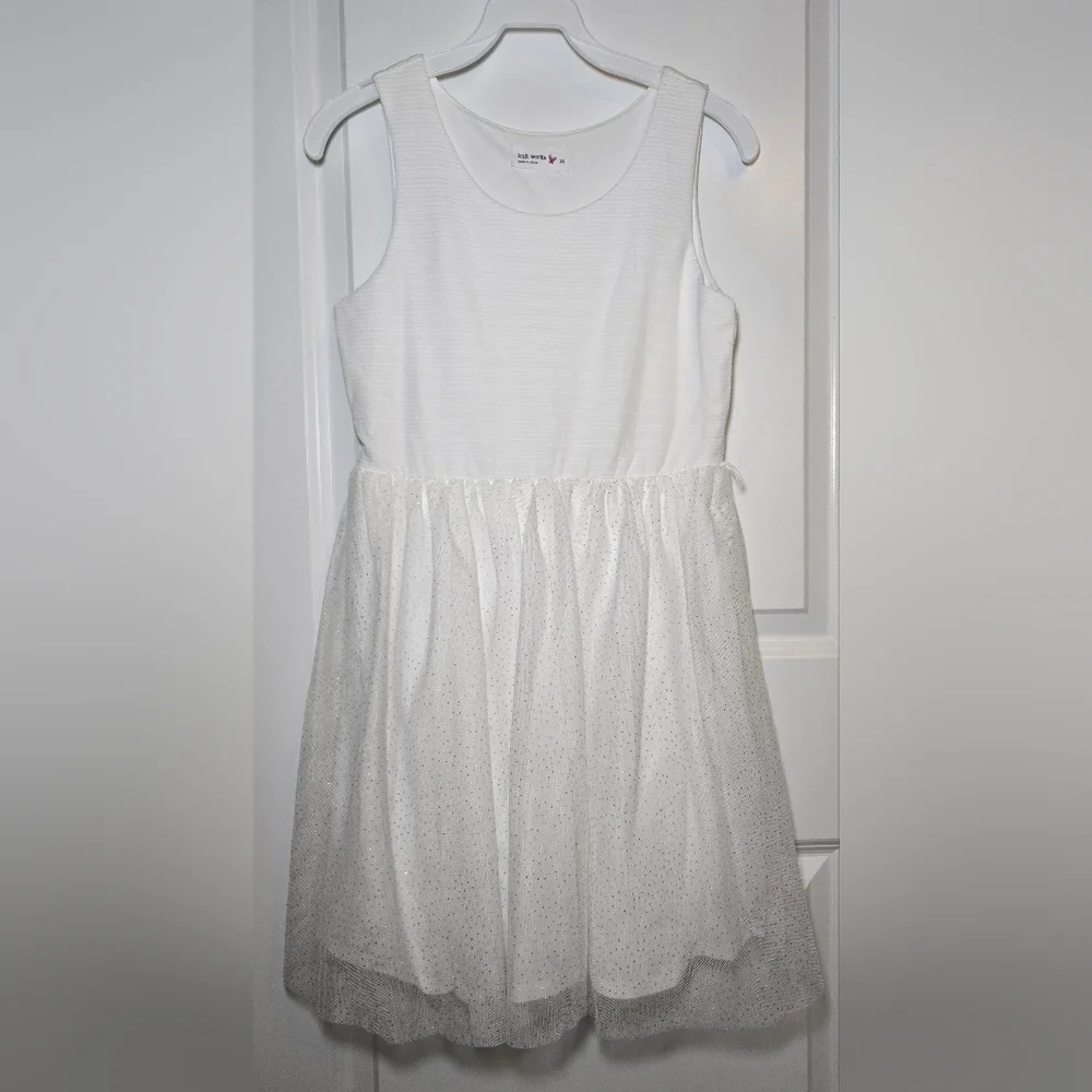 Knit Works Ivory Tulle Skirt‎ Party Dress Girls Size 14